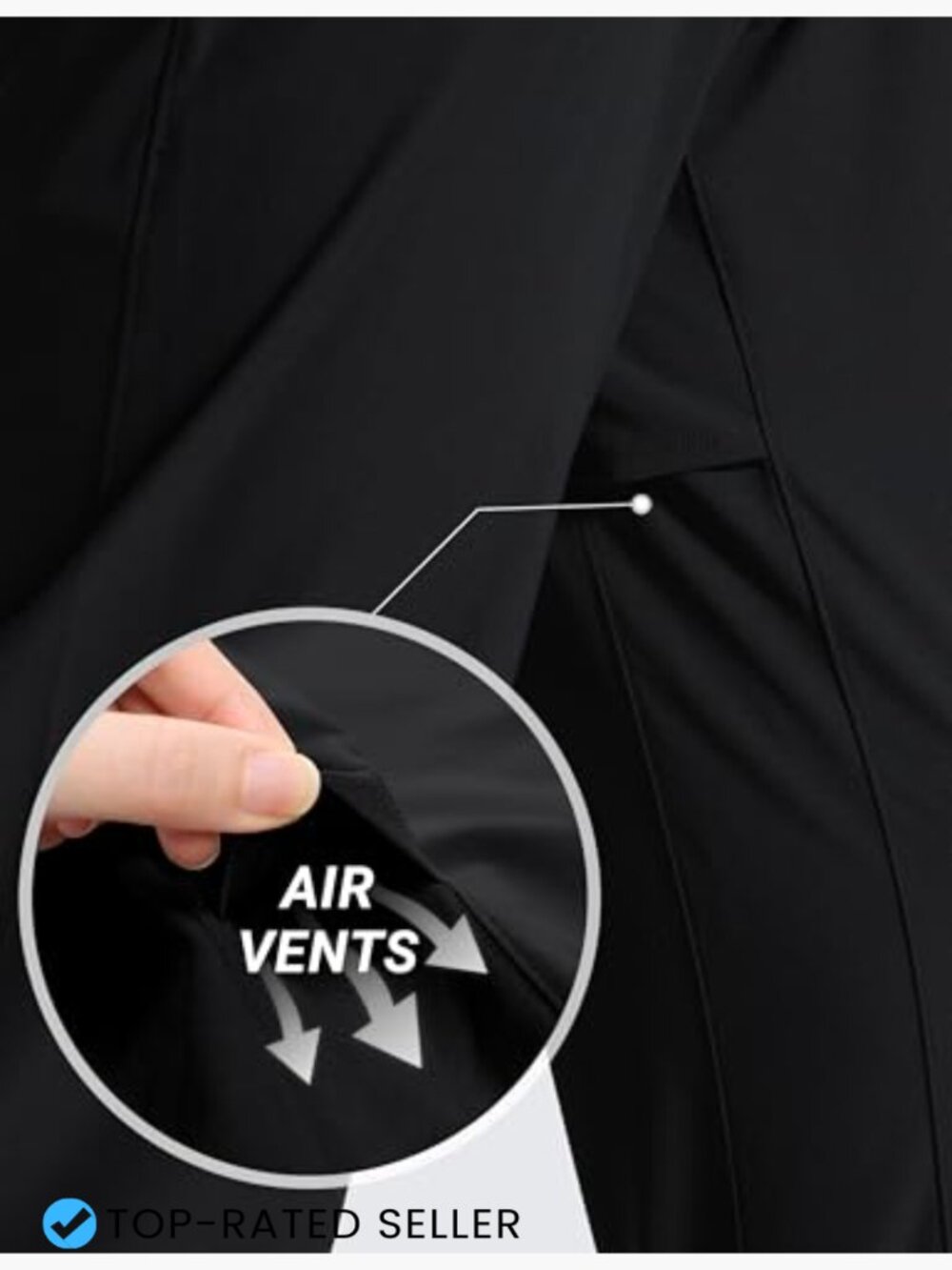 Workout Motion Pants 30" Quick Dry Sweat-Wicking Athletic Daily Joggers with - Picture 6 of 6